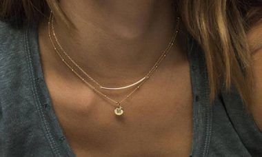 minimalist jewelry wearing