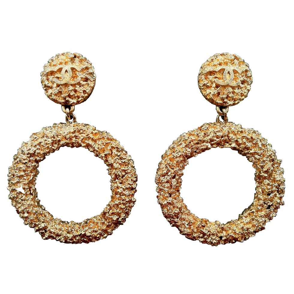 CHANEL Fashion Hoop Earrings