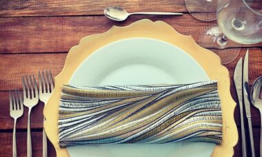 Decorative Charger Plates Under a Dinner Plate